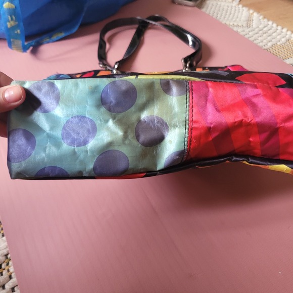 Romero Britto Tote Bag A New Day Heart Shoulder Bag Artist Large Carry On Purse - Picture 5 of 8